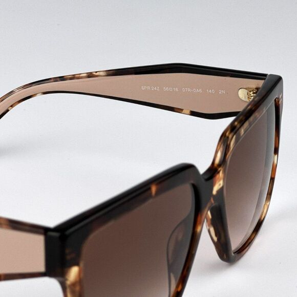 NEW Prada PR24ZS 07R0A6 Tortoise Brown Gradient Square Oversized Women Sunglasse main image 10